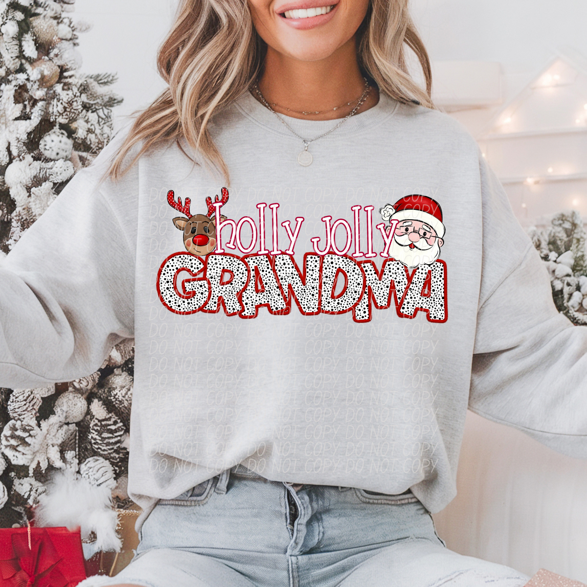 Holly Jolly Names (DROPDOWN)-DTF&UV
