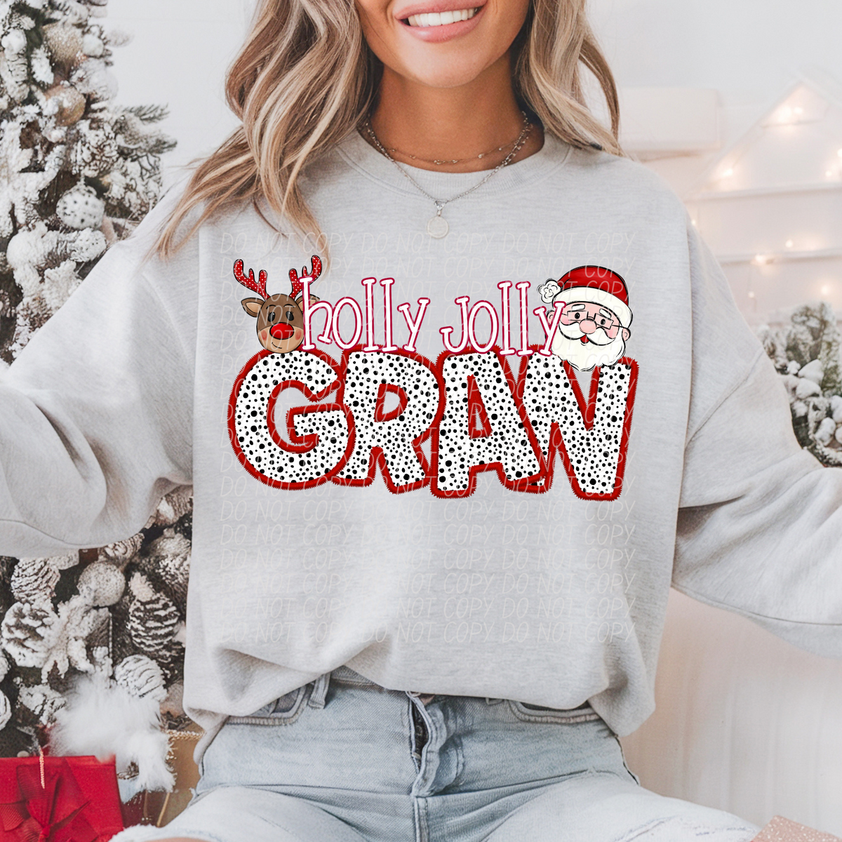 Holly Jolly Names (DROPDOWN)-DTF&UV