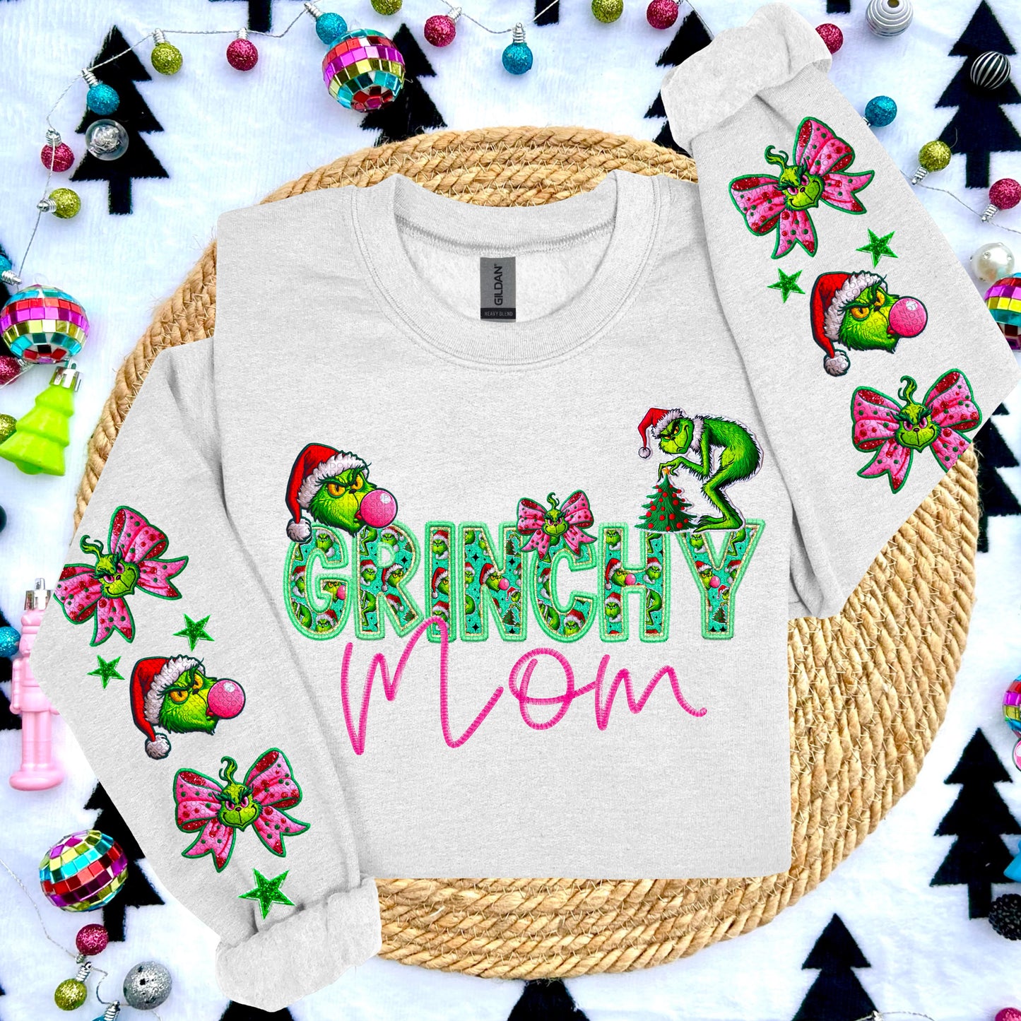 Grinchy Names(COMES W/SLEEVE) (ALL Names IN THE LISTING-DROPDOWN)-DTF