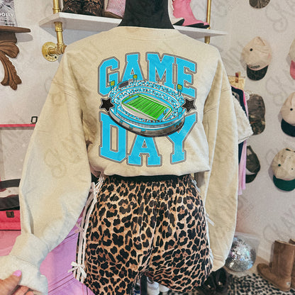 Game Day Football Light Blue-DTF&UV