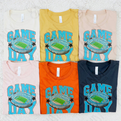 Game Day Football Light Blue-DTF&UV