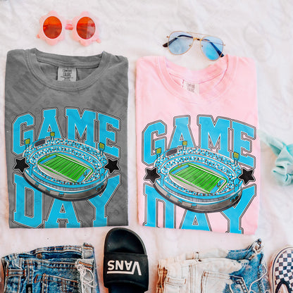 Game Day Football Light Blue-DTF&UV