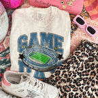 Game Day Football Slate/Teal Blue-DTF&UV