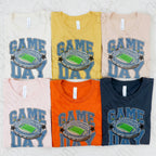 Game Day Football Slate/Teal Blue-DTF&UV