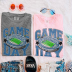 Game Day Football Slate/Teal Blue-DTF&UV