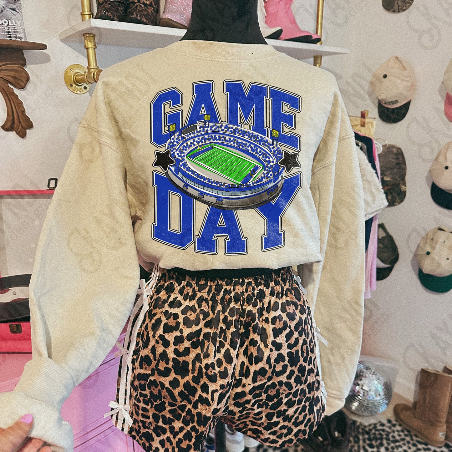 Game Day Football Blue-DTF&UV