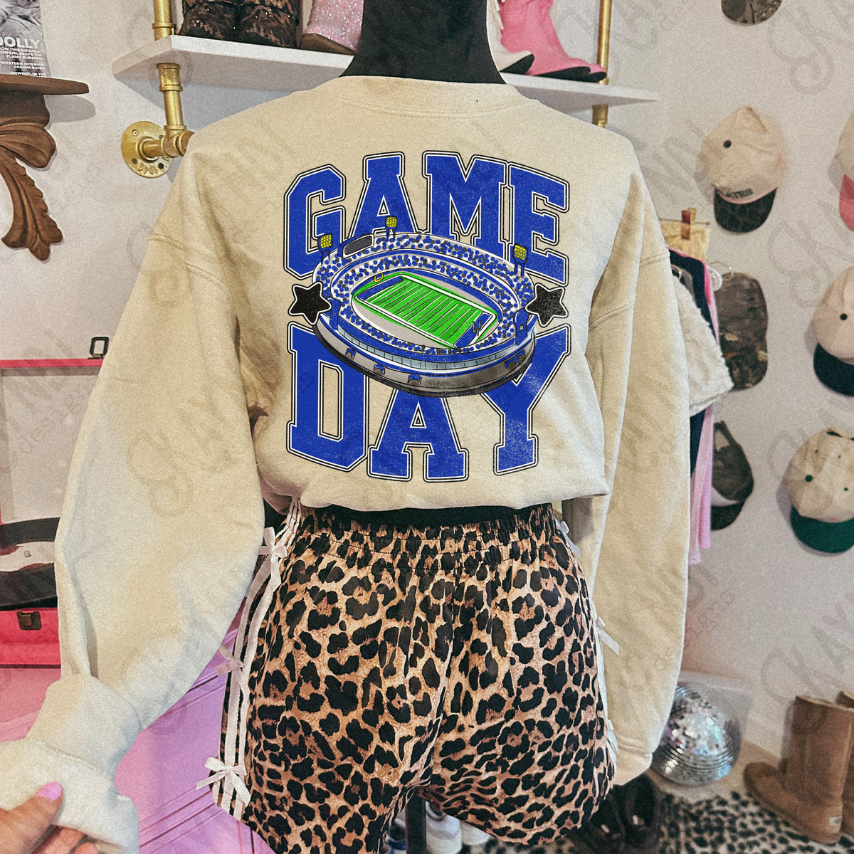Game Day Football Blue-DTF&UV