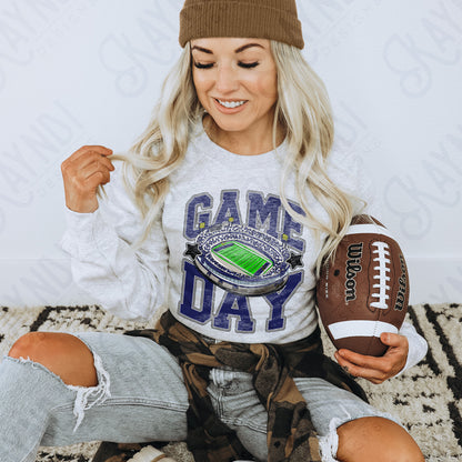 Game Day Football Navy-DTF&UV