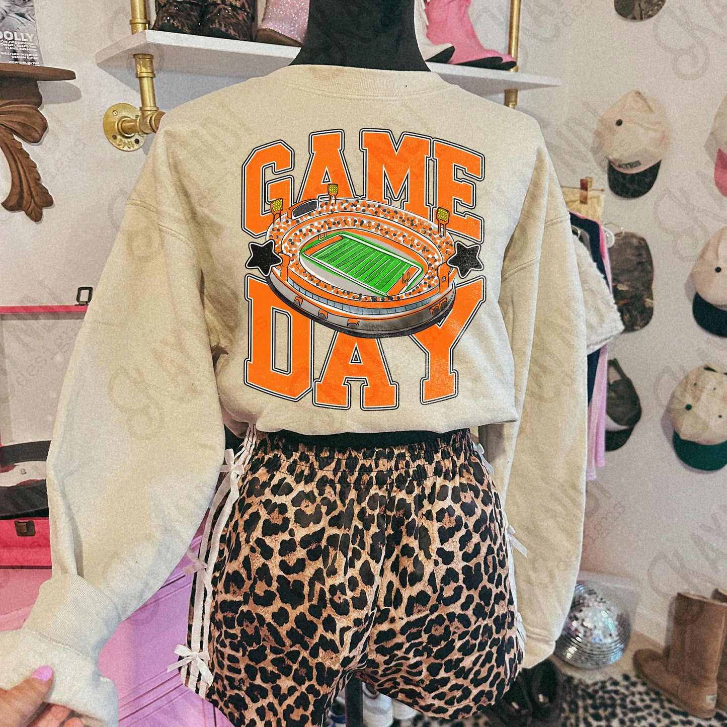Game Day Football Orange-DTF&UV
