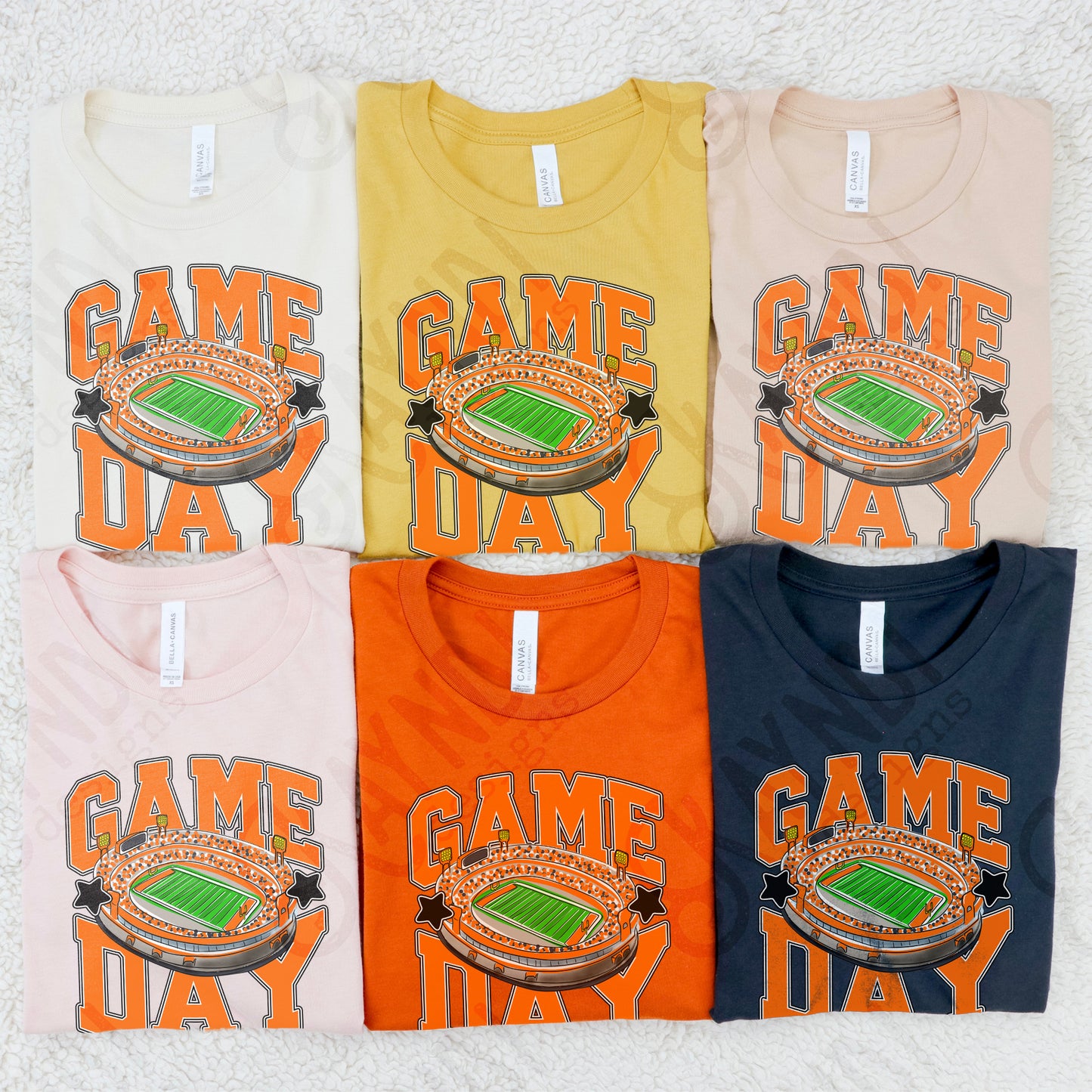 Game Day Football Orange-DTF&UV