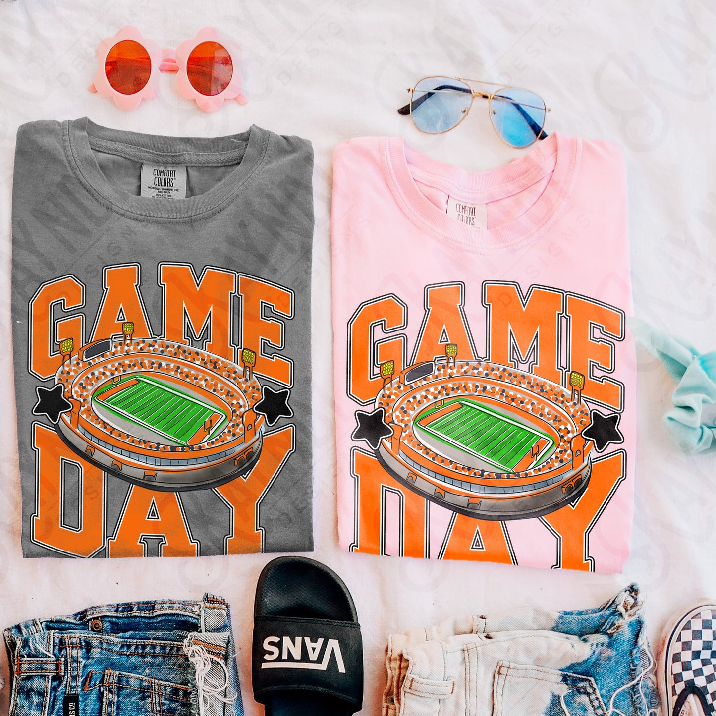 Game Day Football Orange-DTF&UV