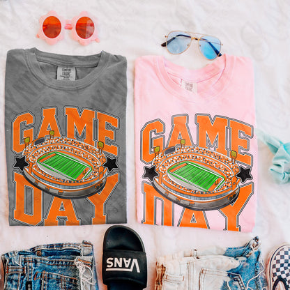 Game Day Football Orange-DTF&UV