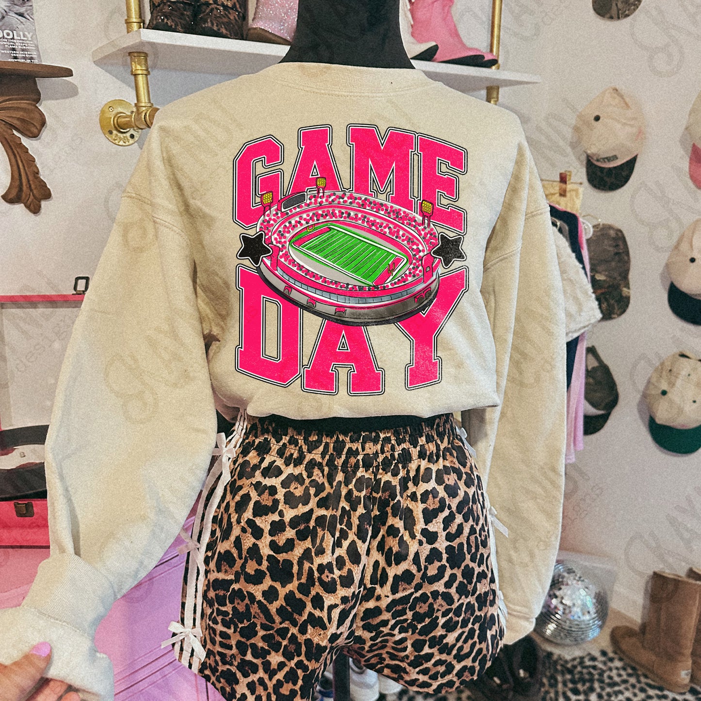 Game Day Football Pink-DTF&UV