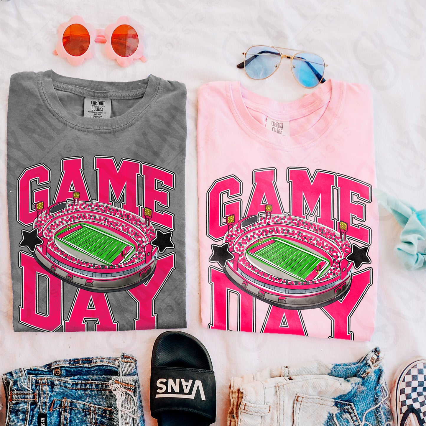 Game Day Football Pink-DTF&UV