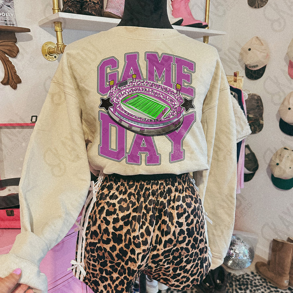 Game Day Football Purple-DTF&UV