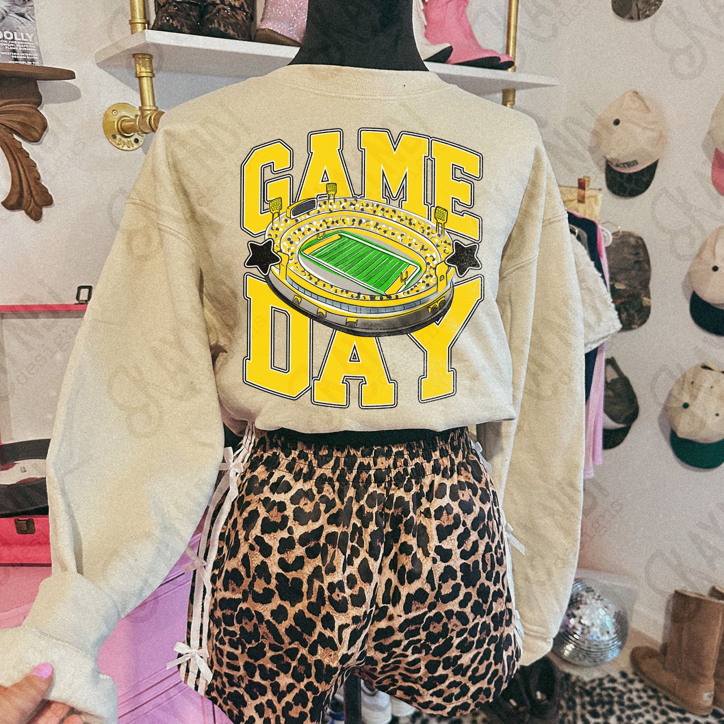 Game Day Football Yellow-DTF&UV