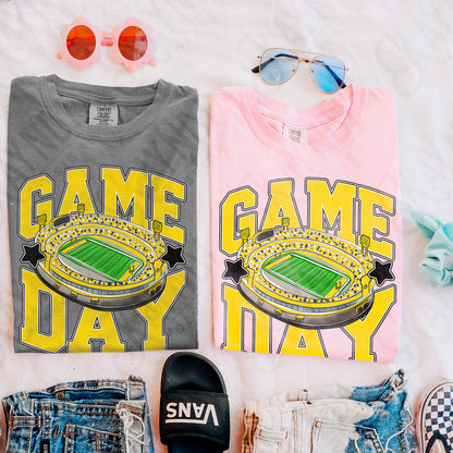 Game Day Football Yellow-DTF&UV