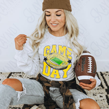 Game Day Football Yellow-DTF&UV