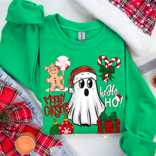 Ghostly Christmas Collage-DTF&UV