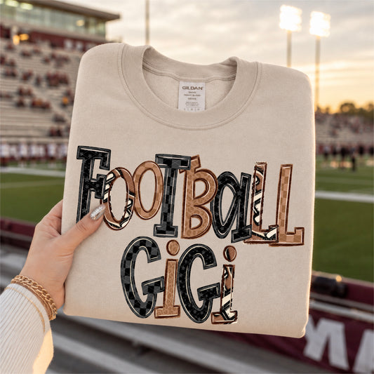 Football Doodle Gigi -DTF&UV