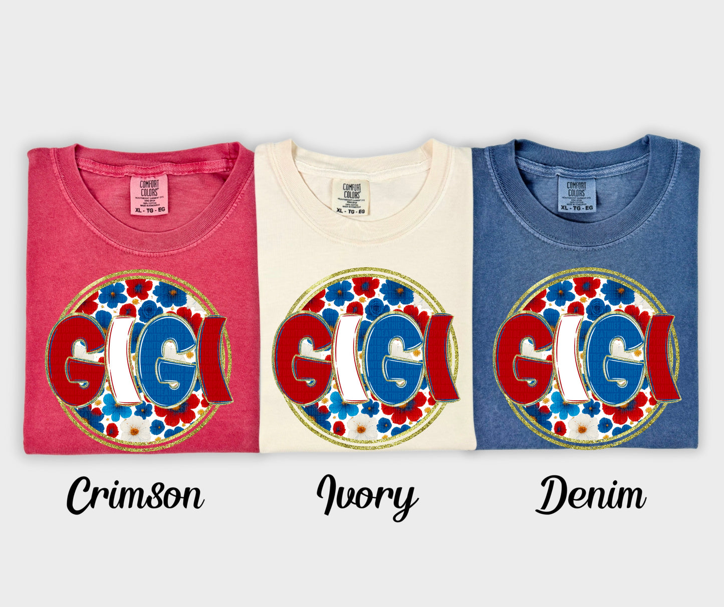 Floral 4th of July (dropdown)-DTF&UV