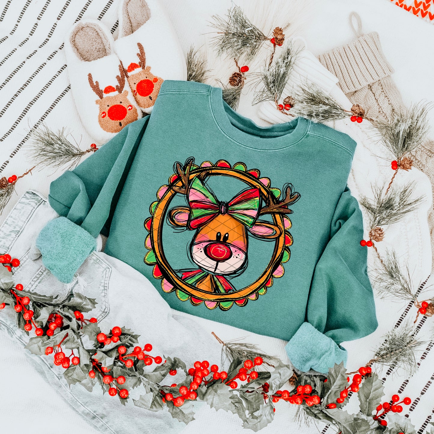 Girly Rudolph-DTF&UV