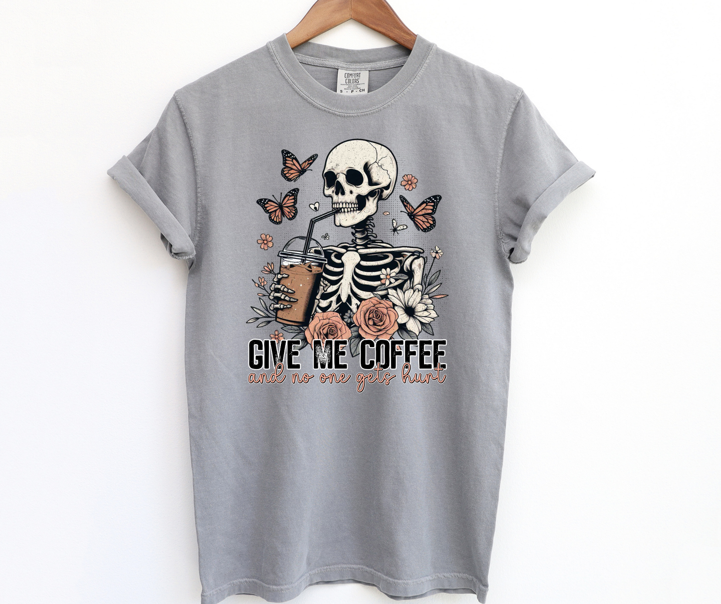 Give Me Coffee And No One Gets Hurts-DTF