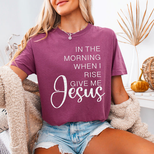 Give me Jesus(White)-DTF
