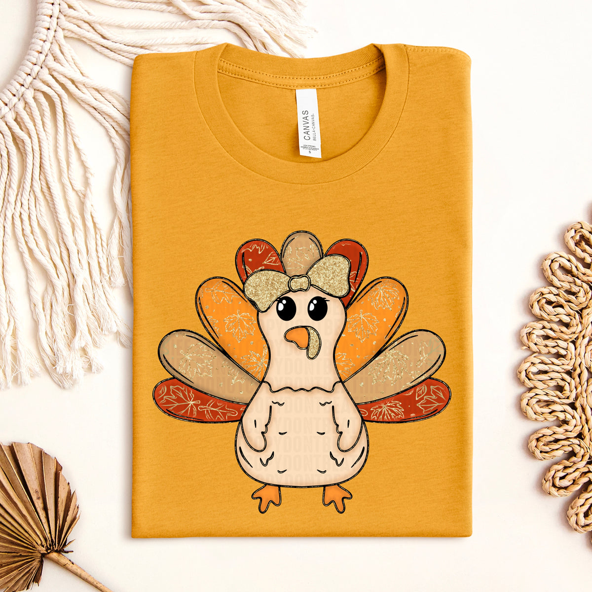 Glitter Turkey-DTF & UV