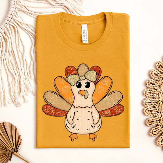Glitter Turkey-DTF & UV