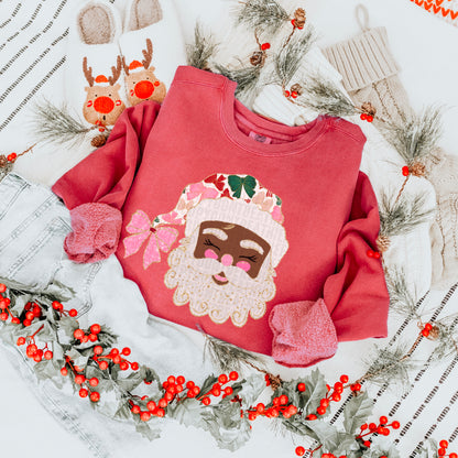 Glittered Up Santa dark-DTF&UV