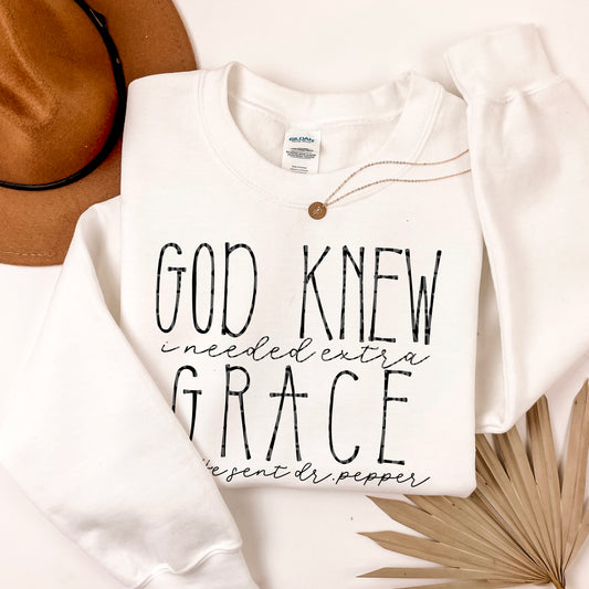 God Knew I Needed Extra Grace DrPepper-DTF&UV