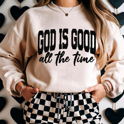 God is good (black) -DTF&UV