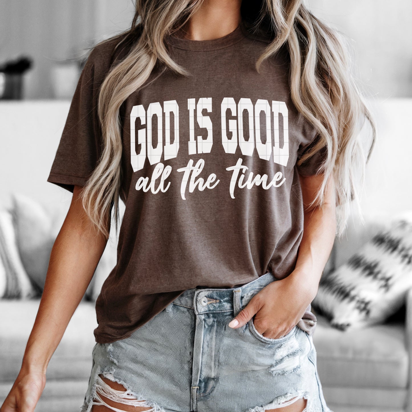 God is good (White) -DTF&UV