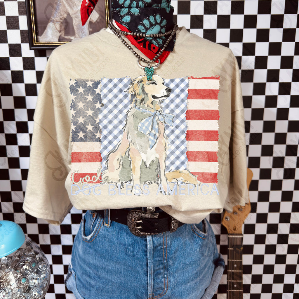 God not Dog Bless America -DTF&UV