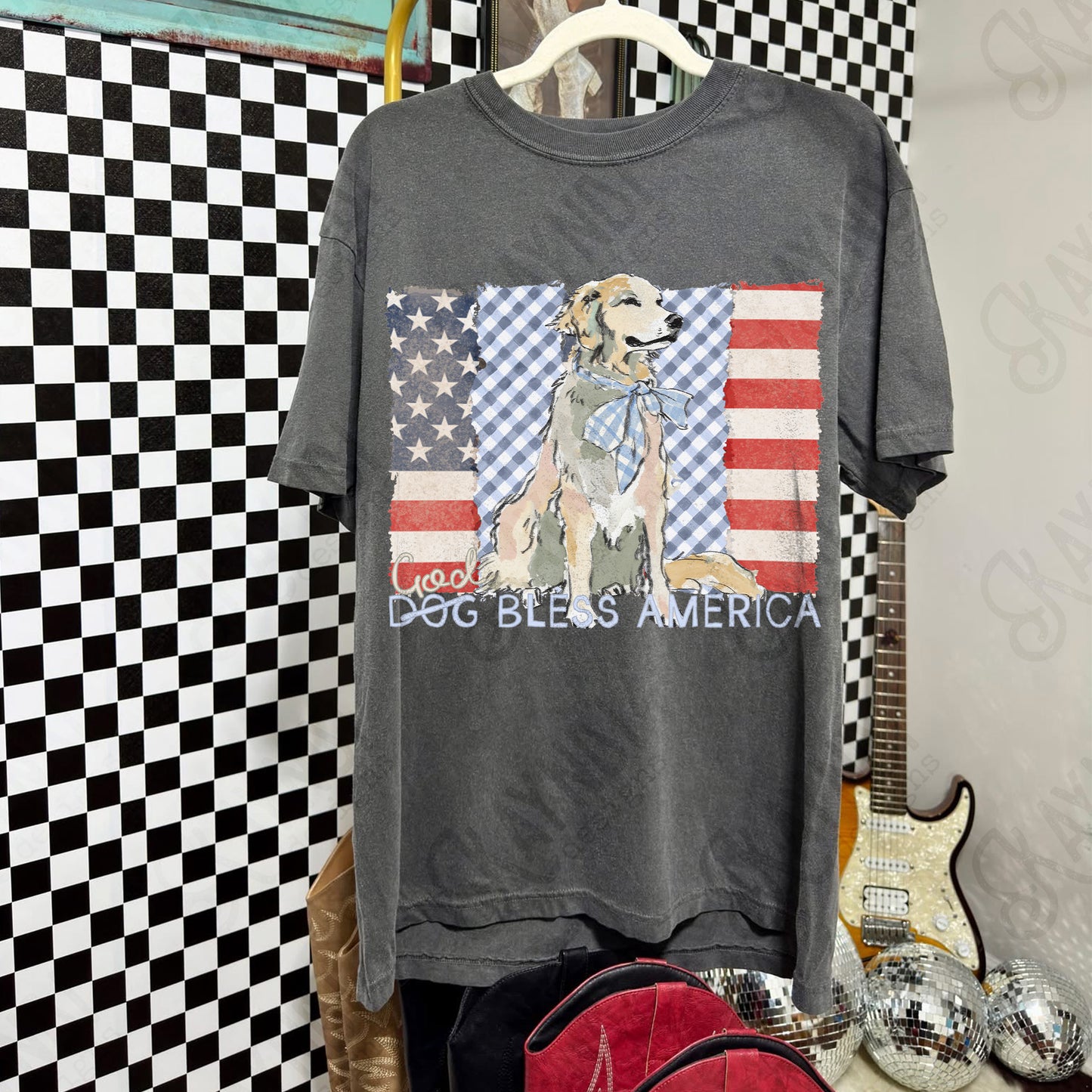 God not Dog Bless America -DTF&UV