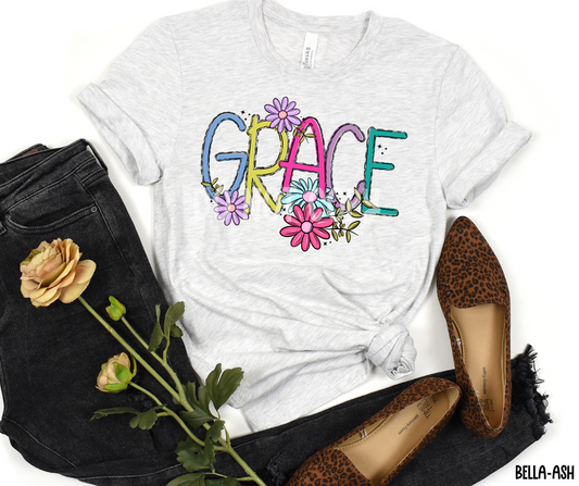Grace with Flowers-DTF