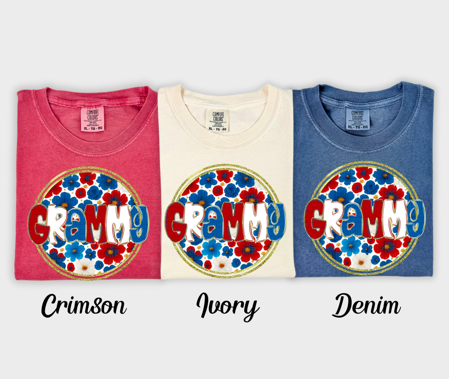Floral 4th of July (dropdown)-DTF&UV