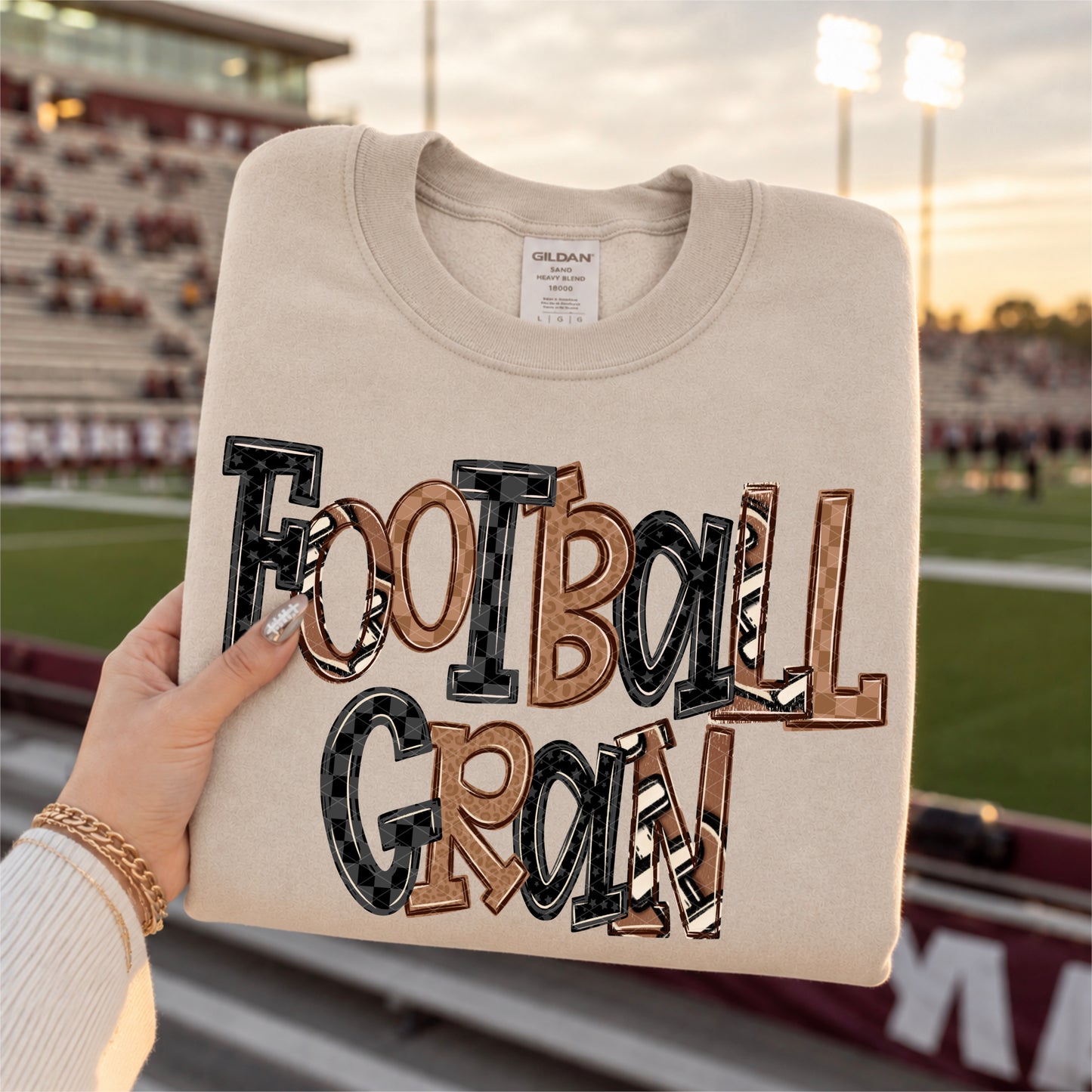 Football Doodle Gran -DTF&UV
