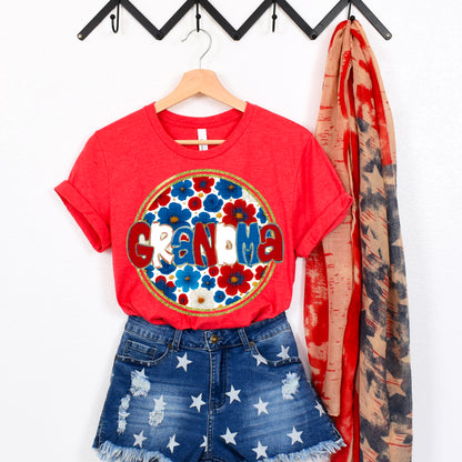 Floral 4th of July (dropdown)-DTF&UV