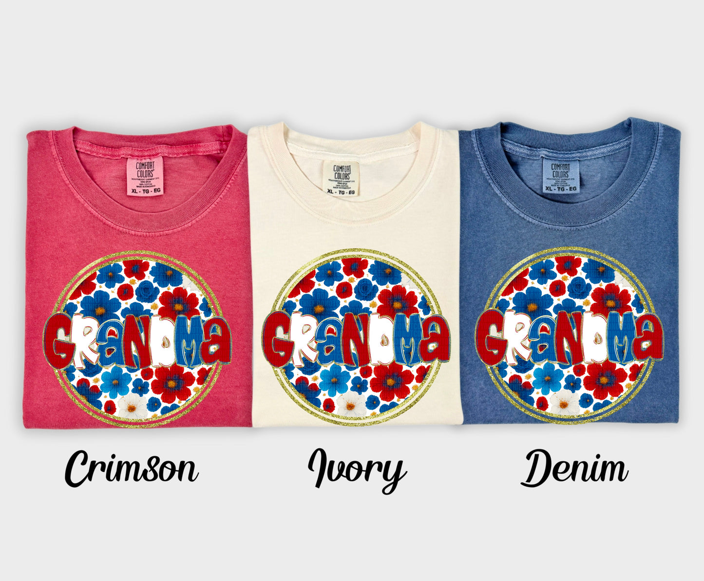 Floral 4th of July (dropdown)-DTF&UV