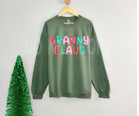 Granny Claus white lines-DTF