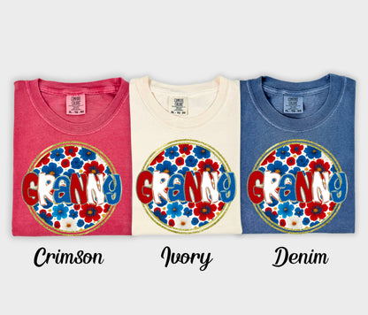 Floral 4th of July (dropdown)-DTF&UV