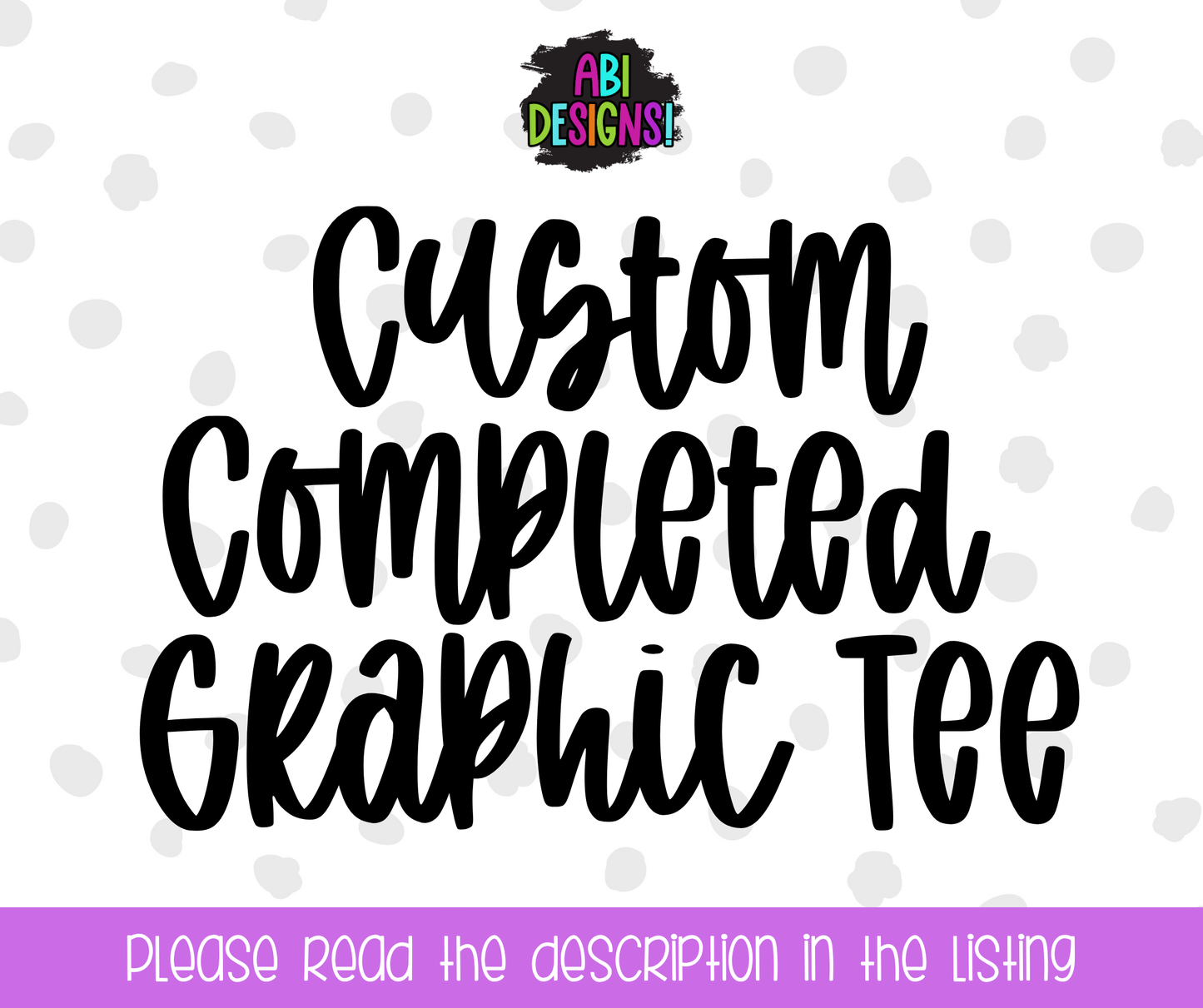 Custom Completed Shirt