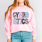 Gymnastics with script word-DTF