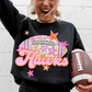 Football Pink Orange Stars Mascot (Dropdown)- DTF&UV