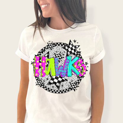 Neon checker Mascots(Dropdown)-DTF