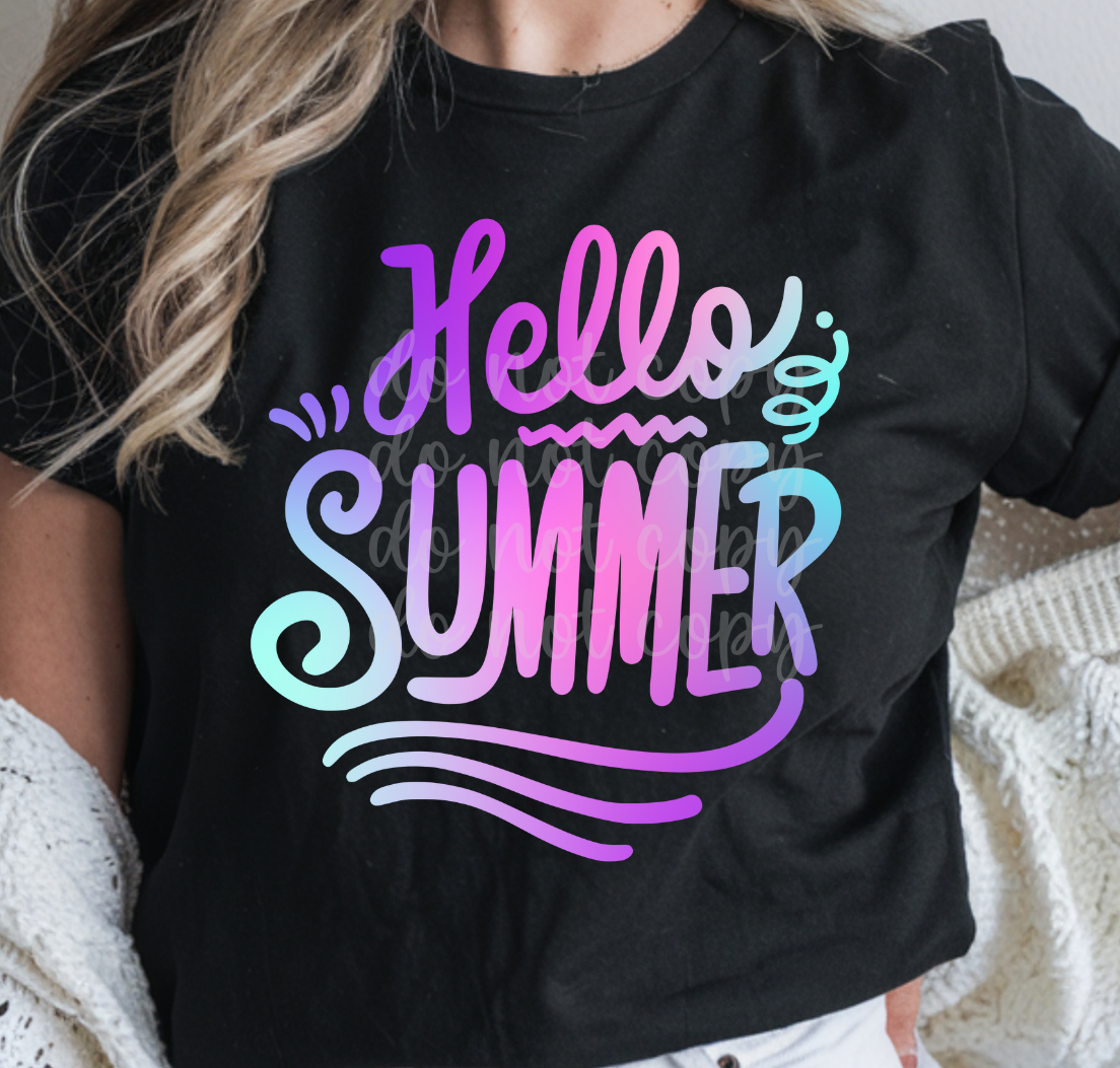 HELLO SUMMER OMBRE -DTF&UV