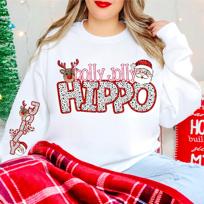 Holly Jolly Mascot Comes with Sleeve (DROPDOWN)-DTF&UV