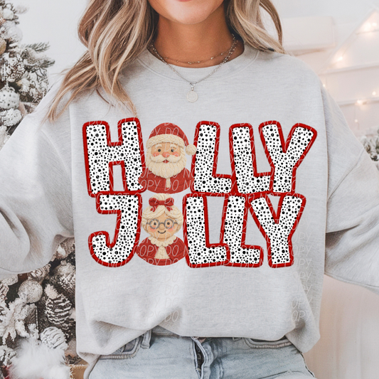 HOLLY JOLLY CLAUS-DTF&UV